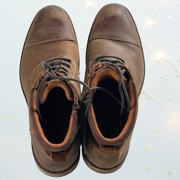 Florsheim Lodge Cap Toe Men's Leather Boots w zipper size 12 - Picture 4 of 8